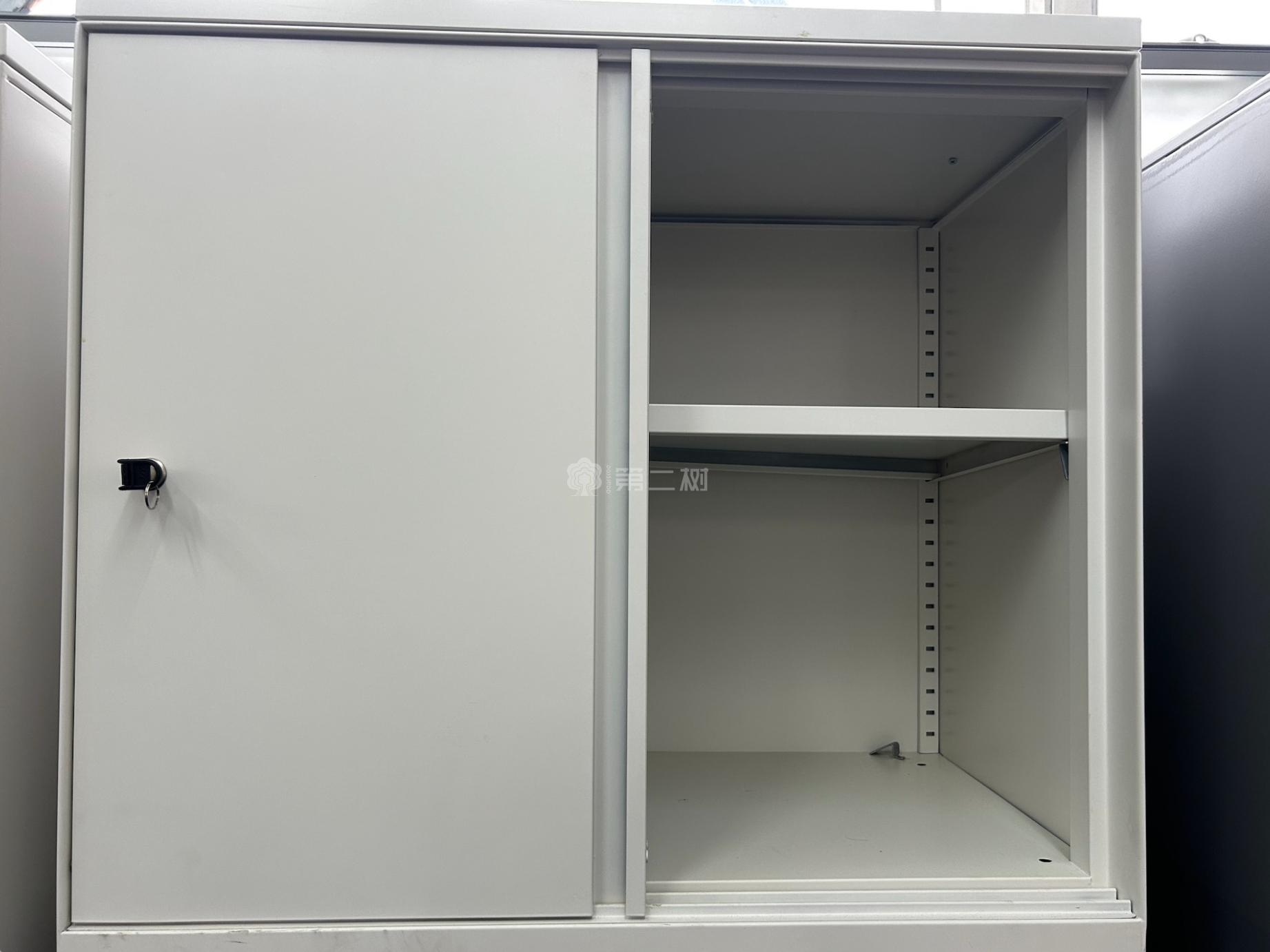 美时Lamex二手文件柜钢制中柜储物柜推拉门柜子办公柜